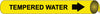 NMC A4104-PIPEMARKER PRECOILED, TEMPERED WATER B/Y, FITS 3/4''-1'' PIPE (1 EACH)