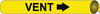NMC A4109-PIPEMARKER PRECOILED, VENT B/Y, FITS 3/4''-1'' PIPE (1 EACH)