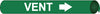 NMC A4110-PIPEMARKER PRECOILED, VENT W/G, FITS 3/4''-1'' PIPE (1 EACH)