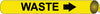 NMC A4111-PIPEMARKER PRECOILED, WASTE B/Y, FITS 3/4''-1'' PIPE (1 EACH)