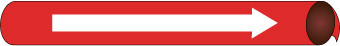 NMC A4117-PIPEMARKER PRECOILED, DIRECTION ARROW W/R, FITS 3/4''-1'' PIPE (1 EACH)