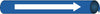 NMC A4118-PIPEMARKER PRECOILED, DIRECTION ARROW WHITE/BLUE, FITS 3/4''-1'' PIPE (1 EACH)