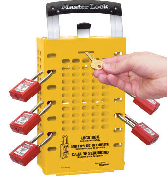 NMC 503Y-GROUP LOCK BOX LATCH TIGHT DESIGN, YELLOW (1 EACH)