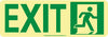 NMC 50F-2SN-R-NYC DOOR MOUNT EXIT SIGN, RIGHT, 4.5X13, FLEX, 7550 GLO BRITE, MEA APPROVED (1 EACH)