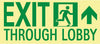 NMC 50F-4SN-R-NYC EXIT THROUGH LOBBY SIGN, FORWARD RIGHT SIDE, 7X16, FLEX, 7550 GLO BRITE, MEA APPROVED (1 EACH)