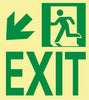 NMC 50F-6SN-DL-NYC WALL MOUNT EXIT SIGN, DOWN LEFT, 9X8, FLEX, 7550 GLO BRITE, MEA APPROVED (1 EACH)