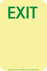 NMC 50F-7SN-E-NYC DOOR HANDLE MARKERS, EXIT, 6X4, FLEX, 7550 GLO BRITE, MEA APPROVED (1 EACH)