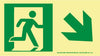 NMC 50R-1SN-DR-NYC DIRECTIONAL SIGN, DOWN RIGHT, 4.5X8, RIGID, 7550 GLO BRITE, MEA APPROVED (1 EACH)