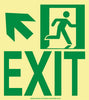 NMC 50R-6SN-UL-NYC WALL MONT EXIT SIGN, UP LEFT, 9X8, RIGID, 7550 GLO BRITE, MEA APPROVED (1 EACH)