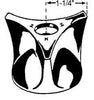 Chicago Faucets 950-HOTJKCP HOT HANDLE (1 PER CASE)