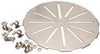 SIOUX CHIEF 847-9 GRIPPER FLOOR DRAIN STRAINER, 9 IN., STAINLESS STEEL (1 PER CASE)