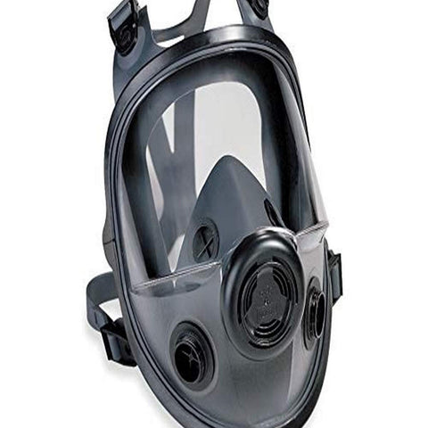 North 54001 by Honeywell Medium/Large Elastomer Full Face 5400 Series Dual Cartridge Facepiece  (1/EA)