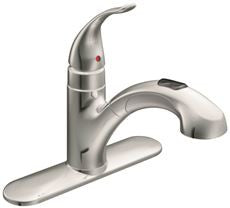 Moen 67315C INTEGRA KITCHEN FAUCET PULL-OUT SPRAY CHROME LEAD FREE (1 PER CASE)