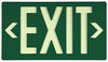 NMC 7042B-EXIT, GLOBRITE ECO EXIT, DOUBLE SIDED GREEN W/BRACKET, BLACK, 8.25X15.25 (1 EACH)