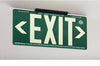 NMC 7082B-EXIT, GLOBRITE ECO EXIT, DOUBLE SIDED GREEN W/BRACKET, BLACK, 8.25X15.25 (1 EACH)