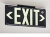 NMC 7092B-EXIT, GLOBRITE ECO EXIT, DOUBLE SIDED BLACK  W/BRACKET, BLACK, 8.25X15.25 (1 EACH)