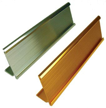 NMC 710-110-DESK PLATE HOLDER, GOLD, 2X10 (1 EACH)