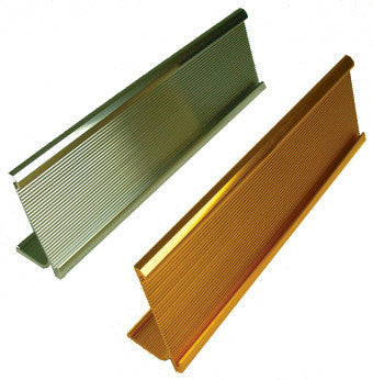 NMC 720-110-DESK PLATE HOLDER, SILVER, 2X10 (1 EACH)