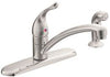 Moen 7430 CHATEAU SINGLE-HANDLE KITCHEN FAUCET WITH LOW ARC SPOUT AND SPRAYER, CHROME (1 PER CASE)