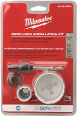 MILWAUKEE ELECTRIC 49-22-4063 DOOR LOCK HOLE SAW KIT (1 PER CASE)