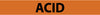 NMC A1281O-PIPEMARKER, ACID, 2X14, 1 1/4 LETTER,  PS VINYL (PAK OF 25)