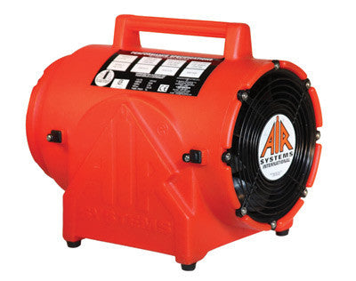 Air Systems CVF-8DC 8" 848 cfm 1/4 hp 12 VDC 19 Amps Polyethylene Contractor Grade Ventilation Fan ( Duct Canister Sold Separately)  (1/EA)
