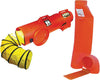 Air Systems CVF8D25KIT CVF Style 8" 848 cfm 1/4 hp 12 VDC Polyethylene Contractor Grade Ventilation Kit With Canister And 6" And 25' Flexible Duct  (1/EA)