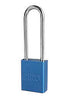 American Lock 1107BU Blue 1 1/2" X 3/4" Aluminum Safety Lockout Padlock With 1/4" X 3" X 3/4" Shackle (6 Locks Per Set, Keyed Differently)  (1/EA)