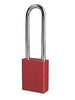 American Lock 1107RD Red 1 1/2" X 3/4" Aluminum Safety Lockout Padlock With 1/4" X 3" X 3/4" Shackle (6 Locks Per Set, Keyed Differently)  (6/EA)