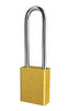 American Lock 1107YW Yellow 1 1/2" X 3/4" Aluminum Safety Lockout Padlock With 1/4" X 3" X 3/4" Shackle (6 Locks Per Set, Keyed Differently)  (6/EA)