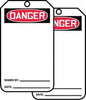 Accuform Signs MDT260PTP  5 7/8'' X 3 1/8'' RP-Plastic Blank Tag DANGER (25 Per Pack) (1 Pack)