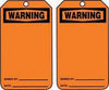 Accuform Signs MWGT205PTP  5 7/8'' X 3 1/8'' 15 mils RP-Plastic Accident Prevention Blank Tag WARNING (1 Pack)