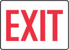 Accuform Signs MADC531VS  7'' X 10'' Red And White 4 mils Adhesive Vinyl Admittance And Exit Sign ''EXIT'' (1/EA)