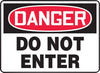Accuform Signs MADM139VA  10'' X 14'' Black, Red And White 0.040'' Aluminum Admittance And Exit Sign ''DANGER DO NOT ENTER'' With Round Corner (1/EA)