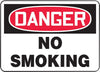 Accuform Signs MSMK133VA  10'' X 14'' Black, Red And White 0.040'' Aluminum Smoking Control Sign ''DANGER NO SMOKING'' With Round Corner (1/EA)