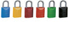 NMC AL1R-ALUMINUM PADLOCKS, RED, 1 1/16 SHACKLE CLEARANCE (1 EACH)