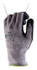 Ansell 11-435-10 Size 10 HyFlex 13 Gauge Medium Weight Cut And Abrasion Resistant Dark Gray Water Based Polyurethane Palm Coated Work Gloves With Gray Dyneema, Lycra, Nylon, Glass Fiber Liner And Knit Wrist  (1/PR)