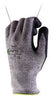 Ansell 11-435-11 Size 11 HyFlex 13 Gauge Medium Weight Cut And Abrasion Resistant Dark Gray Water Based Polyurethane Palm Coated Work Gloves With Gray Dyneema, Lycra, Nylon, Glass Fiber Liner And Knit Wrist  (1/PR)