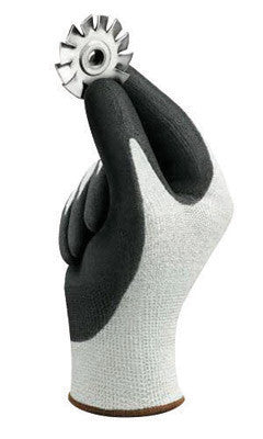 Ansell 11-624-6 Size 6 HyFlex Light Duty Cut Resistant Black Polyurethane Palm Coated Work Gloves With White Lycra And DSM Dyneema Liner And Knit Wrist  (1/PR)