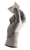 Ansell 11-644-11 Size 11 HyFlex 13 Gauge Light Duty Cut Resistant Gray Polyurethane Palm Coated Work Gloves With White High Performance Polyethylene Liner And Knit Wrist  (1/PR)