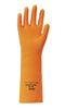 Ansell 115607 Size 10 Orange And Tan HyFlex 13" Cotton Flock Lined 18 mil Unsupported Natural Rubber Latex Heavy Duty Chemical Resistant Gloves With Recessed Diamond Grip Finish And Straight Cuff  (1/PR)