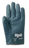 Ansell 208001 Size 7 1/2 Mens Hynit Medium Duty Multi-Purpose Cut And Abrasion Resistant Blue Nitrile Impregnated Fabric Fully Coated Work Gloves With Interlock Knit Liner And Slip-On Cuff  (1/PR)