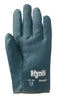 Ansell 208030 Size 9 Hynit Medium Duty Multi-Purpose Cut And Abrasion Resistant Blue Nitrile Impregnated Fabric Perforated Back Coated Work Gloves With Interlock Knit Liner And Slip-On Cuff  (1/PR)
