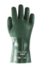 Ansell 211230 Size 10 Green Snorkel 14" Jersey Knit Lined 11 mil PVC Fully Coated Chemical Resistant Gloves With Rough Finish And Gauntlet Cuff  (1/PR)