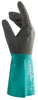 Ansell 58-430-11 Size 11 Sea Green AlphaTec 12" Cotton Flock Lined 12/10 mil Nitrile Chemical Resistant Gloves With Ansell Grip Technology Finish And Gauntlet Cuff  (1/PR)