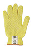 Ansell 70-330-8 Size 8 Yellow GoldKnit Dotted Style Gunn Cut Medium Weight Cut Resistant Gloves With Knit Wrist, Kevlar Lined And PVC Dots Coating  (1/PR)