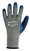 Ansell 206403 Size 10 PowerFlex Heavy Duty Multi-Purpose Cut And Abrasion Resistant Blue Natural Rubber Latex Palm Coated Work Gloves With Gray Seamless Cotton And Polyester Knit Liner And Knit Wrist  (1/PR)