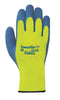 Ansell 80-400-8 Size 8 Blue And Hi-Viz Yellow PowerFlex T Thermal Terry Cloth Lined Cold Weather Gloves With Knit Wrist And Natural Rubber Latex Coated Palm  (1/PR)