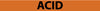 NMC B1281O-PIPEMARKER, ACID, 1X9, 3/4 LETTER,  PS VINYL (PAK OF 25)