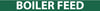 NMC B1283G-PIPEMARKER, BOILER FEED, 1X9, 3/4 LETTER,  PS VINYL (PAK OF 25)